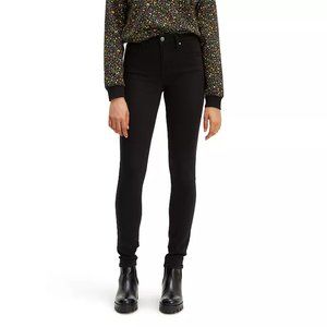Levi's 721 High Rise Skinny Size 14 32x28 Soft Black NWT